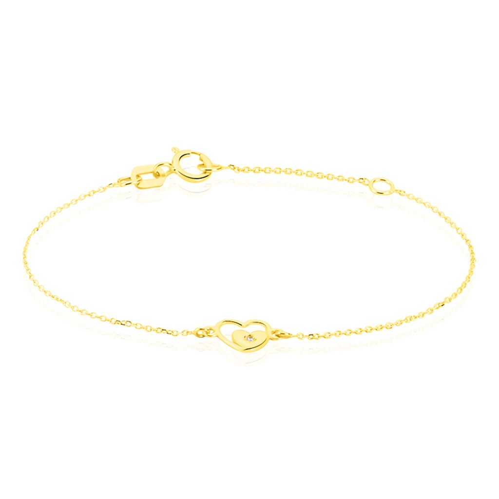 Bracelet Terentille Coeur Or Jaune Oxyde De Zirconium - Bracelets Enfant | Histoire d’Or