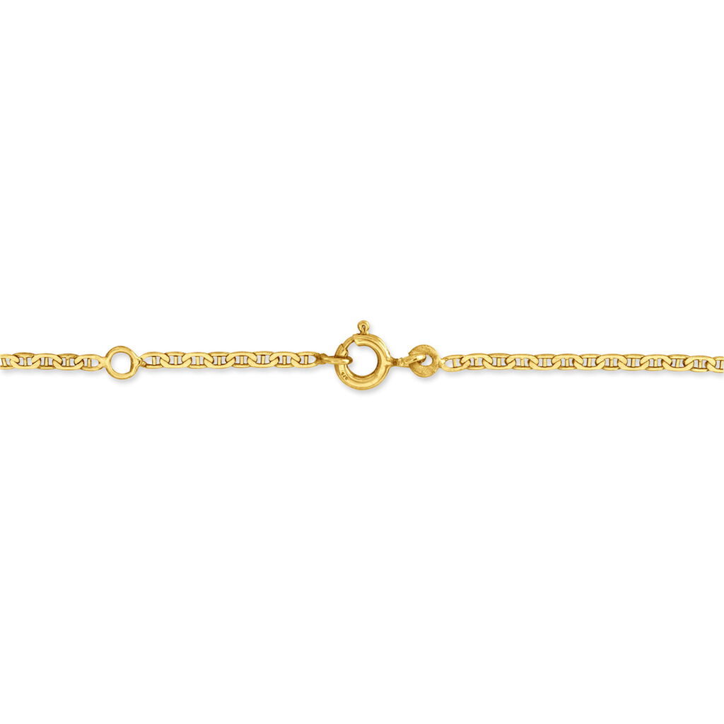 Bracelet Identit&eacute; Estella Maille Cheval Or Jaune - Bracelets Communion Enfant | Histoire d&rsquo;Or