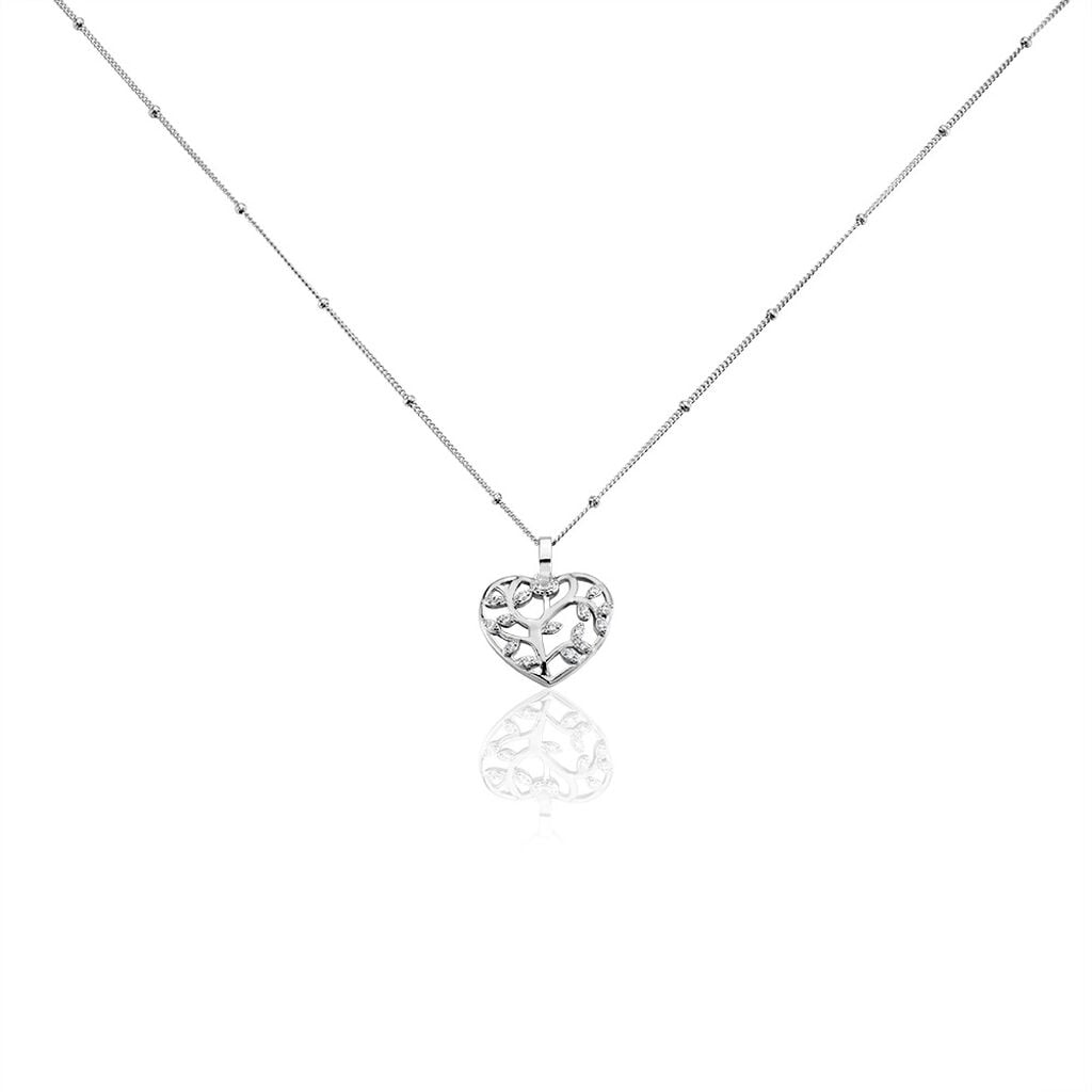 Collier Argent Rechef Oxydes De Zirconium - Colliers fantaisie Femme | Histoire d&rsquo;Or