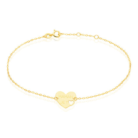 Bracelet Saren Or Jaune - Bracelets Coeur Femme | Histoire d’Or