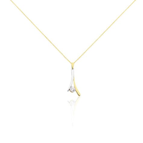 Collier Formev Or Bicolore Oxyde De Zirconium - Colliers Femme | Histoire d&rsquo;Or