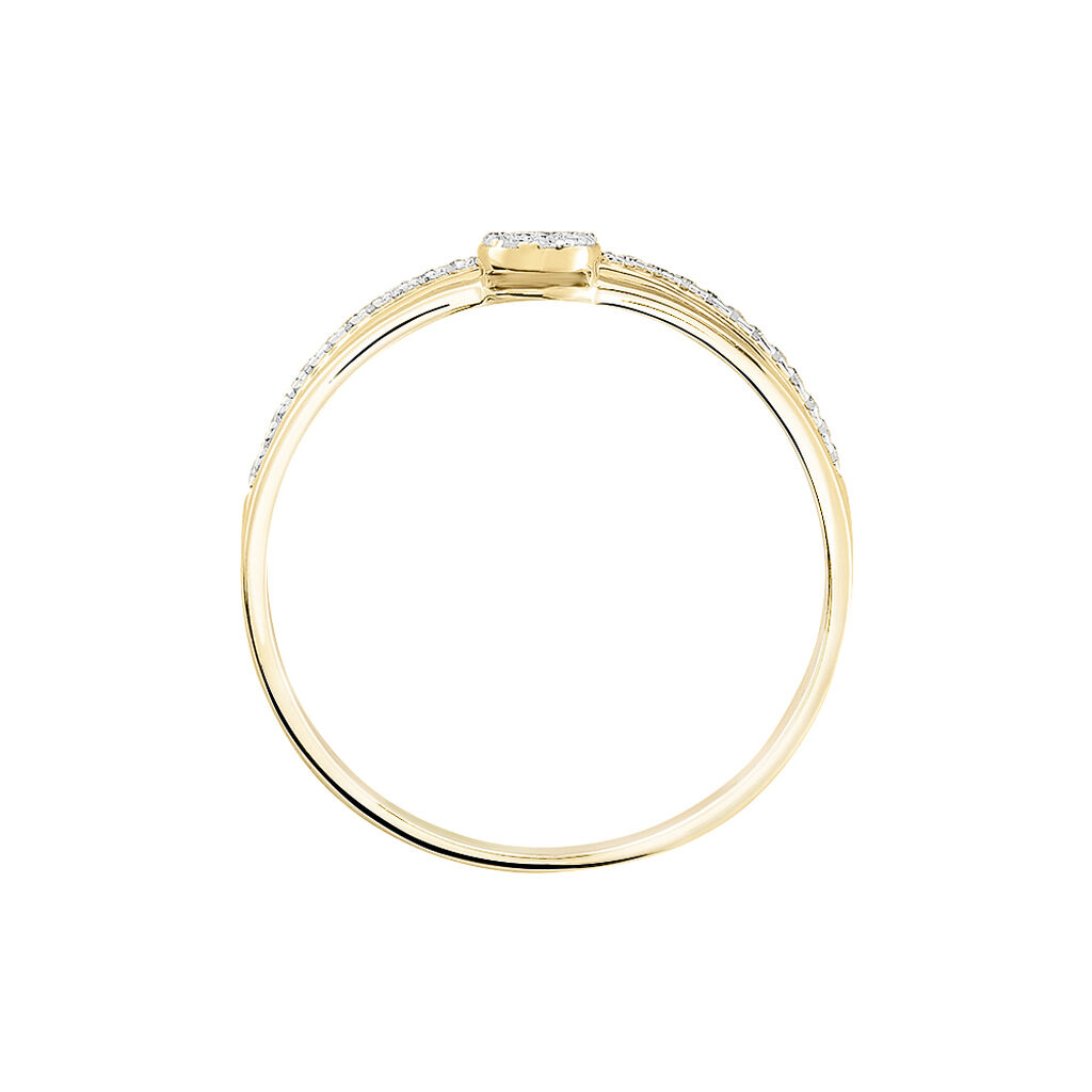 Bague Maellys Or Jaune Diamant - Bagues solitaires Femme | Histoire d’Or