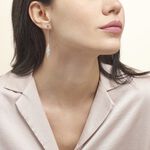 Boucles D'oreilles Pendantes Euriell Argent Blanc - Boucles d'oreilles fantaisie Femme | Histoire d&rsquo;Or