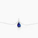 Collier Goutte Or Blanc Saphir - Colliers Femme | Histoire d’Or