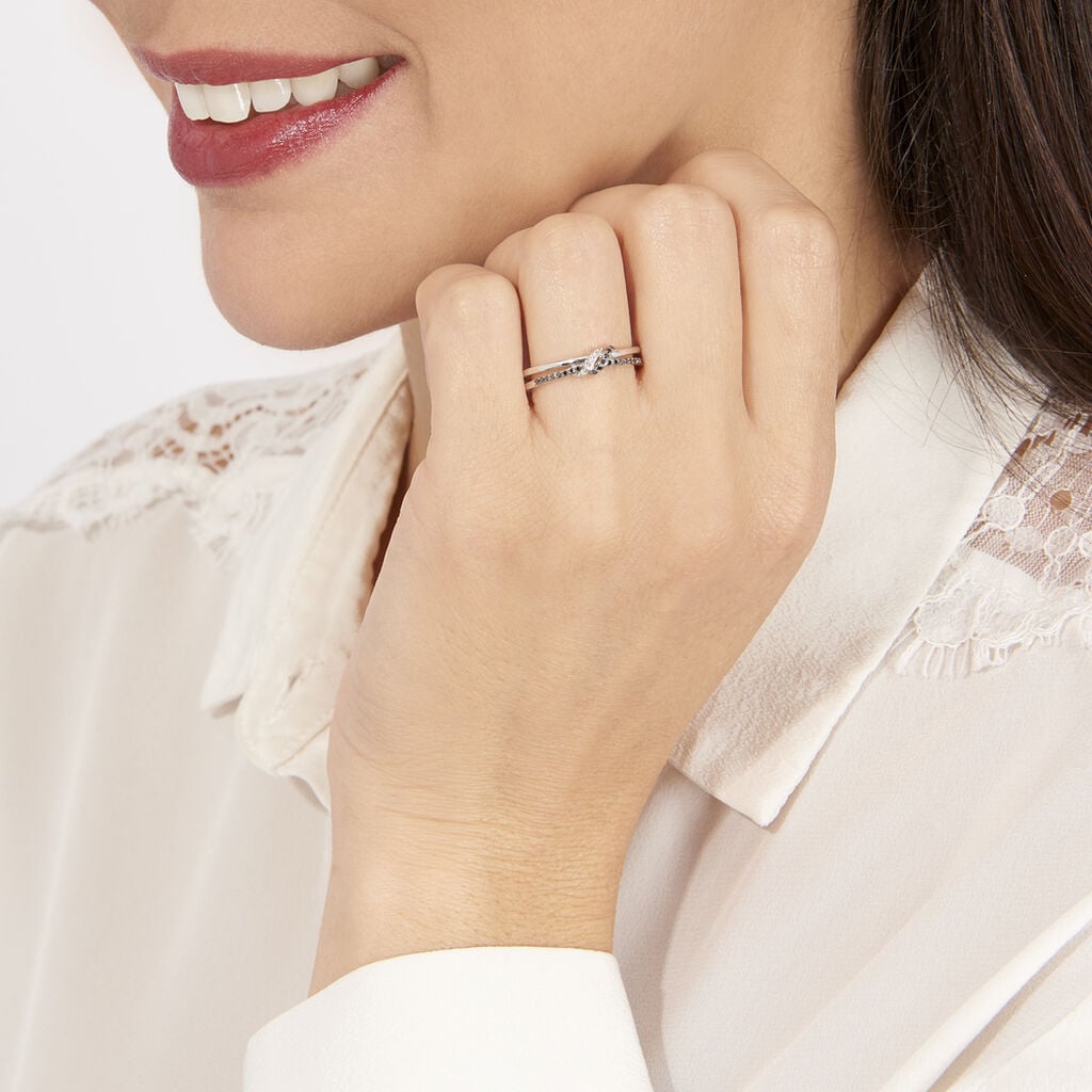 Bague Marina Or Blanc Diamant - Bijoux Femme | Histoire d&rsquo;Or