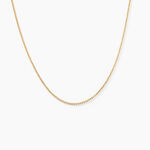 Cha&icirc;ne Ixia Maille Gourmette Diamantee Or Jaune - Chaines Femme | Histoire d&rsquo;Or