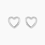 Boucles D'Oreilles Puces Folant Argent Blanc - Boucles d'oreilles fantaisie Femme | Histoire d&rsquo;Or