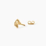 Boucles D'Oreilles Puces Freyia Argent Dor&eacute; A L'Or 750/1000 - Boucles d'oreilles fantaisie Femme | Histoire d&rsquo;Or