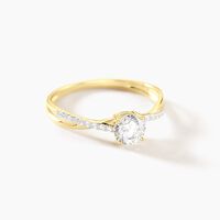 Bague Dana Or Jaune Oxyde De Zirconium