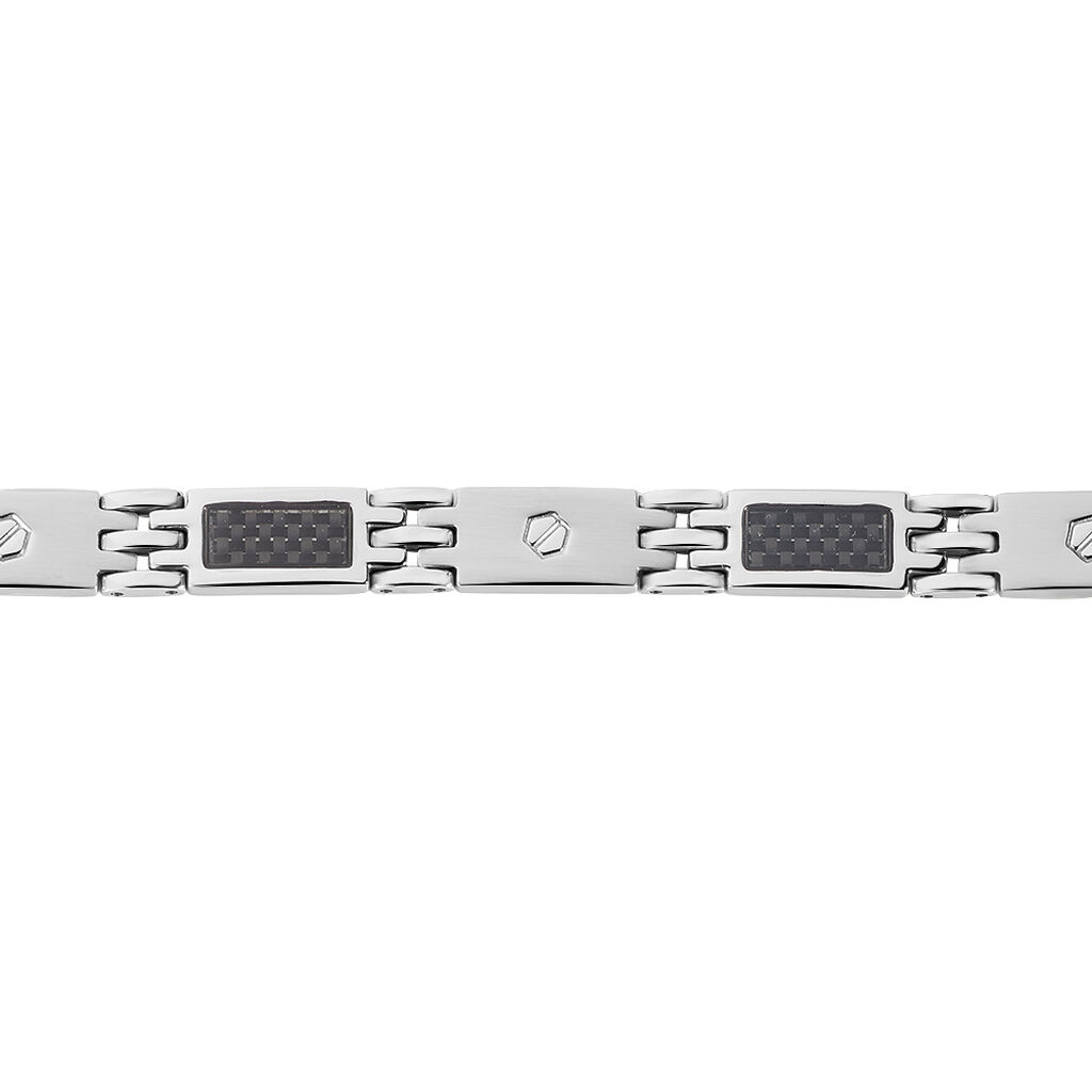 Bracelet Patrice Acier Blanc - Bracelets fantaisie Homme | Histoire d’Or