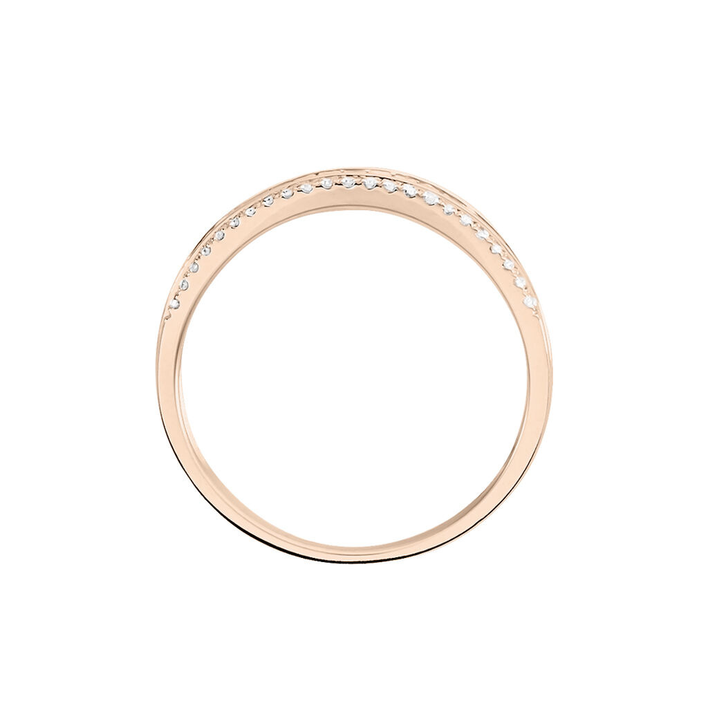 Bague Constance Or Rose Diamant - Bagues avec pierre Femme | Histoire d’Or