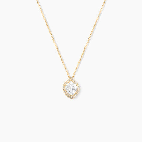Collier Verounia Or Jaune Oxyde De Zirconium - Colliers Femme | Histoire d&rsquo;Or