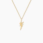 Collier Fee Argent Dor&eacute; A L'Or 750/1000 - Bijoux sans pierre Enfant | Histoire d&rsquo;Or