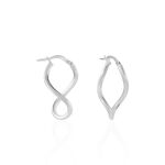 Cr&eacute;oles Hellen Or Blanc - Boucles d'oreilles cr&eacute;oles Femme | Histoire d&rsquo;Or