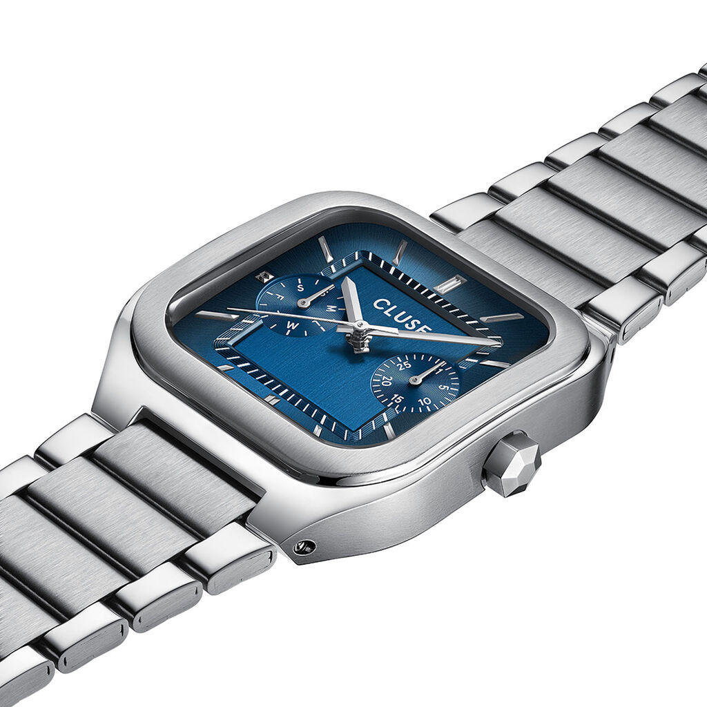 Montre Cluse Quadrus Multifonction Bleu - Montres Homme | Histoire d&rsquo;Or