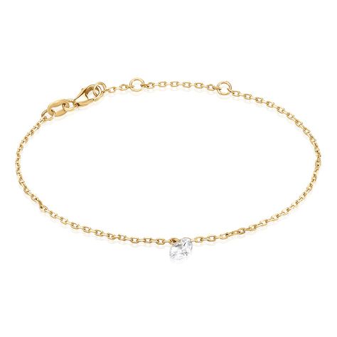 Bracelet Delma Plaqué Or Jaune Oxyde De Zirconium - Bracelets Femme | Histoire d’Or
