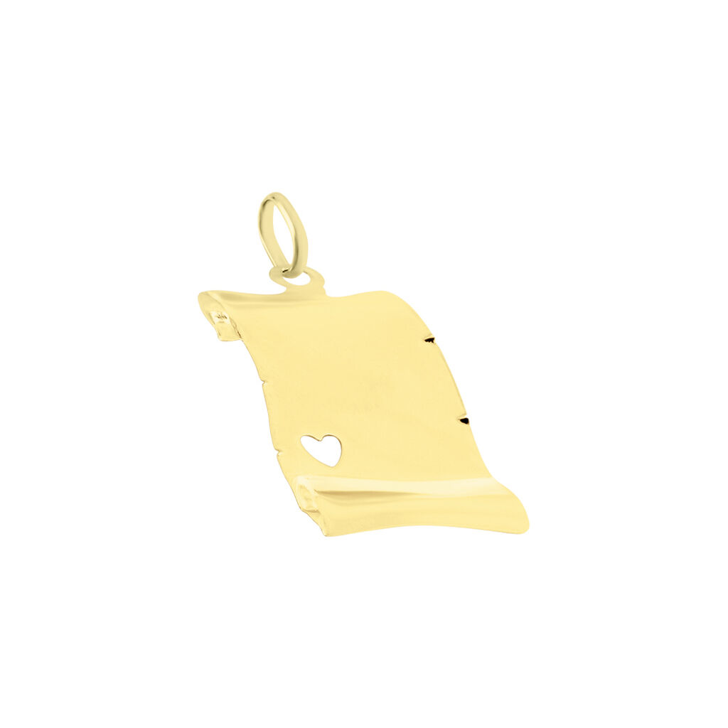 Pendentif Irenca Message Parchemin Or Jaune - Pendentifs Famille | Histoire d’Or