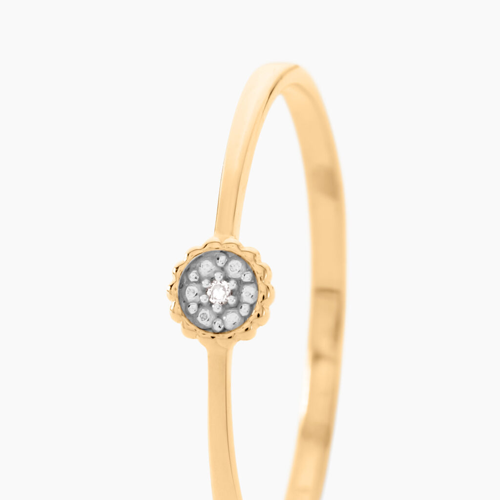 Bague Mon 1er Diamant Or Jaune Diamant - Bagues solitaires Femme | Histoire d’Or