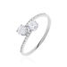 Bague Arista Or Blanc Oxyde De Zirconium - Bagues avec pierre Femme | Histoire d’Or