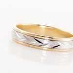 Alliance Effet Epi Mat Or Bicolore - Alliances Unisex | Histoire d&rsquo;Or