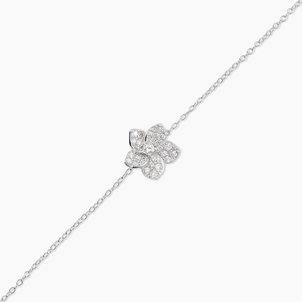 Bracelet Sephine Argent Blanc Oxyde De Zirconium - Bracelets Femme | Histoire d&rsquo;Or