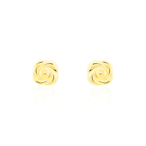 Boucles D'oreilles Puces Philine Fleur Or Jaune - Clous d'oreilles Femme | Histoire d’Or