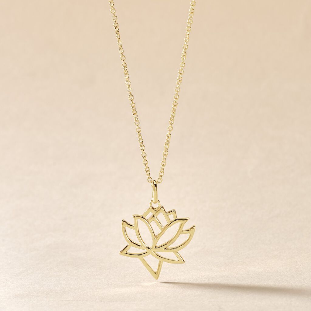 Collier Fuji Plaqu&eacute; Or Jaune - Colliers fantaisie Femme | Histoire d&rsquo;Or