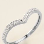 Bague Aindreas Or Blanc Diamant - Bagues avec pierre Femme | Histoire d&rsquo;Or