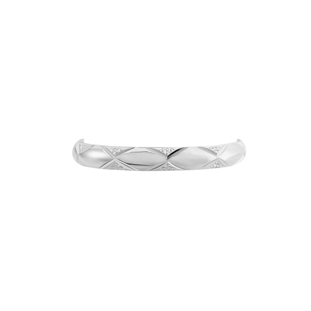 Alliance Harmonie Demi Jonc Classique Or Blanc - Alliances Famille | Histoire d’Or