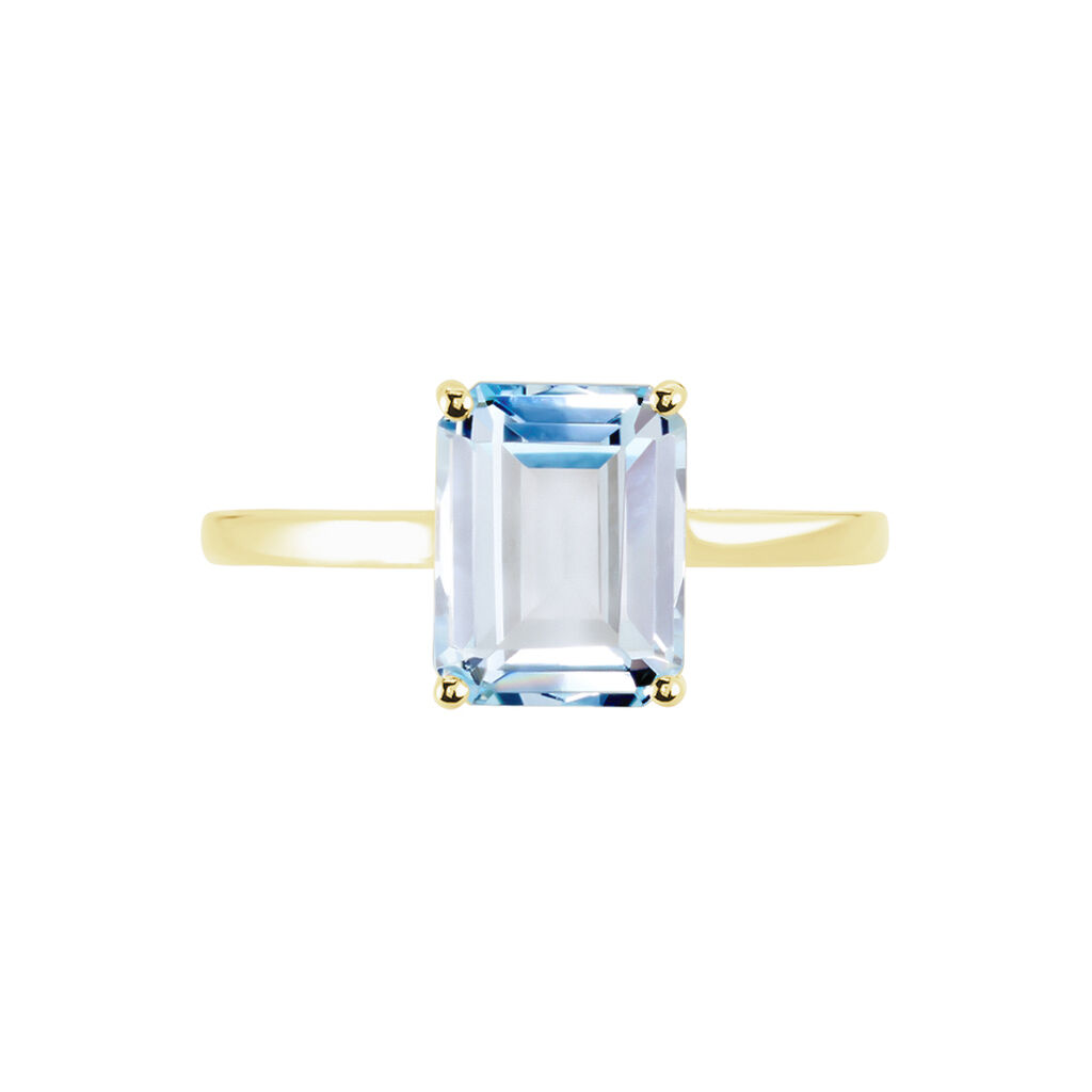 Bague Or Jaune Faraj Topaze - Bagues solitaires Femme | Histoire d’Or