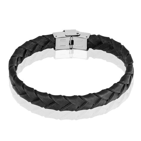 Bracelet Marco Acier Blanc - Bracelets Cuir Homme | Histoire d&rsquo;Or