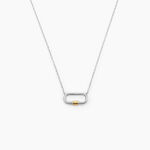 Collier Infini Pop Argent Bicolore - Colliers fantaisie Femme | Histoire d&rsquo;Or