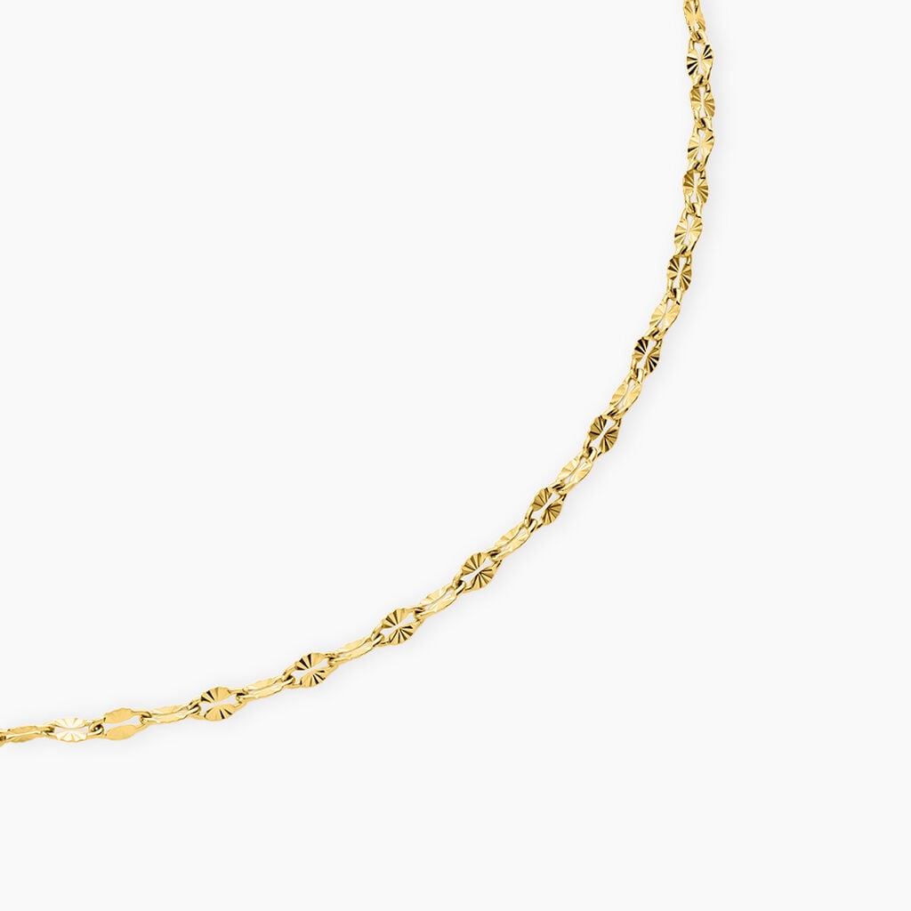 Chaine Annette Acier Jaune - Chaines Femme | Histoire d&rsquo;Or