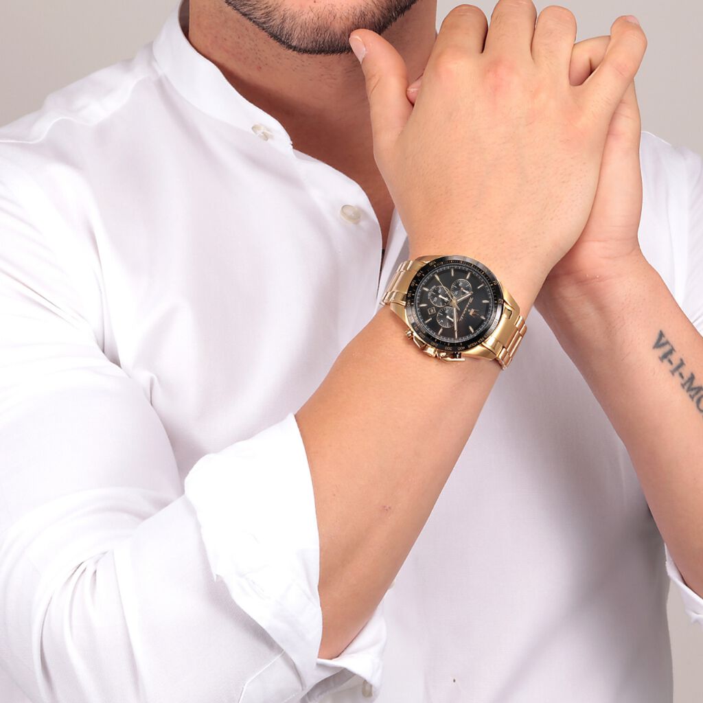 Montre Maserati Traguardo Noir - Montres Homme | Histoire d’Or