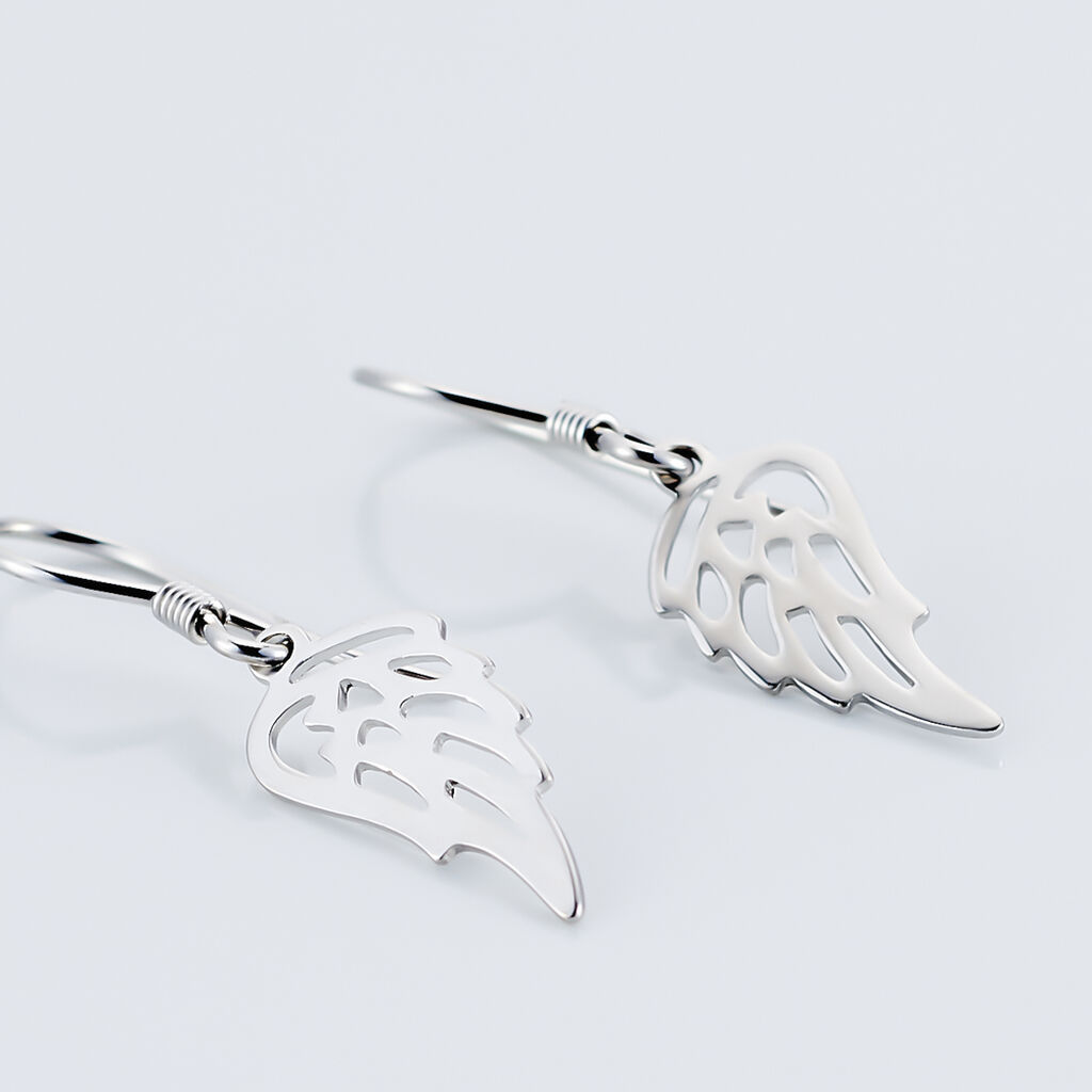 Boucles D'oreilles Pendantes Taiana Argent Blanc - Boucles d'oreilles fantaisie Femme | Histoire d’Or