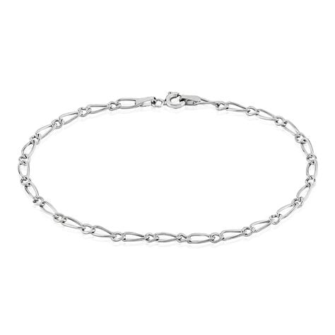 Bracelet Ophelio Maille Alternee 1/1 Or Blanc - Bracelets chaîne Femme | Histoire d’Or