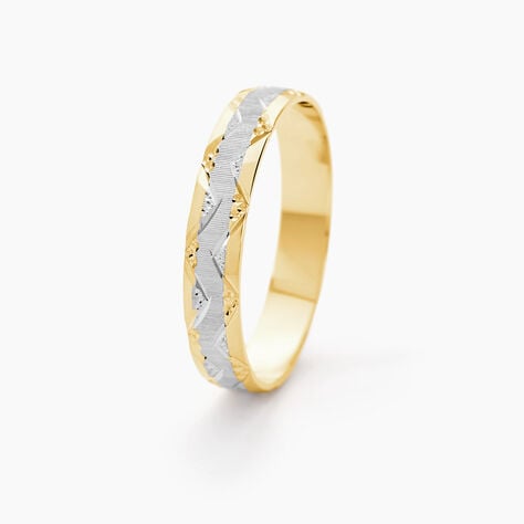 Alliance Clotilde Demi Jonc Classique Or Bicolore - Alliances Unisex | Histoire d’Or