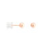 Boucles D'oreilles Puces Fidelia Boule Or Rose - Clous d'oreilles Femme | Histoire d’Or