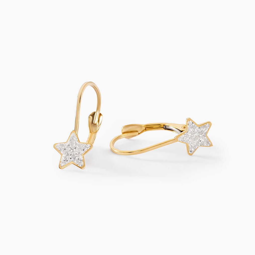 Boucles D'oreilles Chirine Or Jaune - Boucles d'oreilles pendantes Enfant | Histoire d’Or