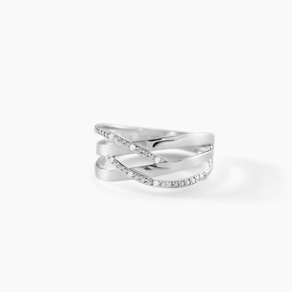 Bague Joassine Or Blanc Diamant - Bagues avec pierre Femme | Histoire d&rsquo;Or
