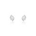 Boucles D'oreilles Puces Couteau Argent Blanc Oxyde De Zirconium - Boucles d'oreilles fantaisie Femme | Histoire d’Or