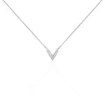 Collier Nollia Argent Blanc Oxyde De Zirconium - Colliers fantaisie Femme | Histoire d&rsquo;Or