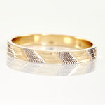 Alliance Manig Ruban Plat Or Bicolore - Alliances Unisex | Histoire d&rsquo;Or