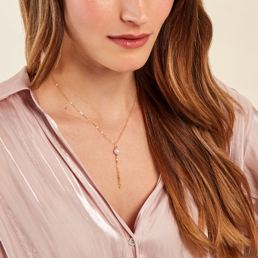 Collier Narca Or Jaune Perle De Culture - Colliers Femme | Histoire d’Or