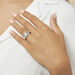 Bague Melisse Argent Blanc Oxyde De Zirconium - Bagues solitaires Femme | Histoire d’Or