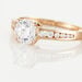 Bague Solitaire Arjuna Or Rose Oxyde De Zirconium - Bagues solitaires Femme | Histoire d’Or