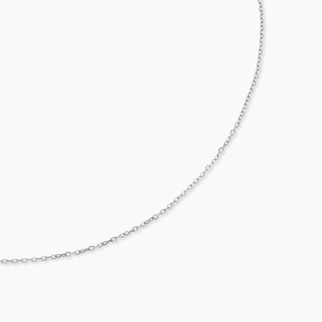 Chaîne Igoa Maille Forçat Diamantee Or Blanc - Chaines Femme | Histoire d’Or