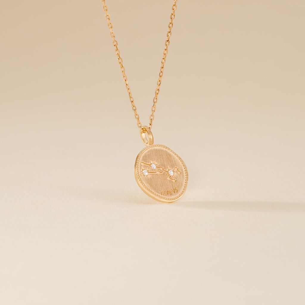 Collier Iago Plaqu&eacute; Or Oxydes De Zirconium - Colliers Zodiaque Femme | Histoire d&rsquo;Or