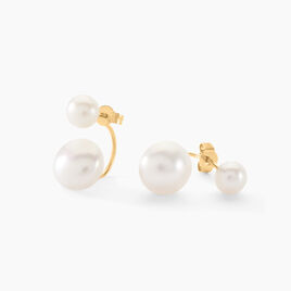 Bijoux D'oreilles Metisse Or Jaune Perle De Culture - Ear cuffs Femme | Histoire d’Or