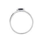 Bague Angie Or Blanc Saphir Et Diamant - Bagues avec pierre Femme | Histoire d&rsquo;Or